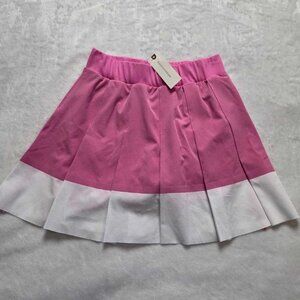 New XXS Varley (from Anthropologie) Chase mid-rise skort in hot pink